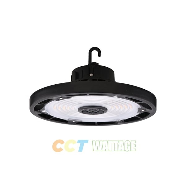 Portor 180/200/240W LED Round High Bay, CCT and Wattage Selector, 120V, 277V, Black PT-HBU3-14D-23CP - main